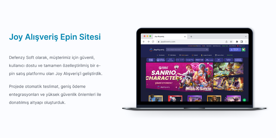 Joy Alışveriş Epin Sitesi